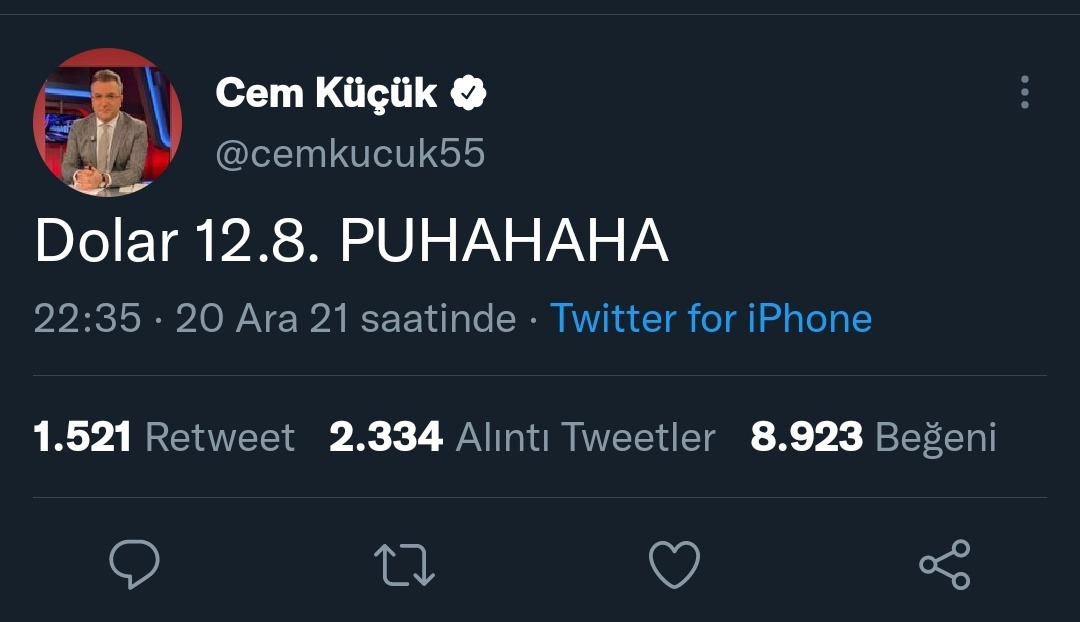 Cemcim dolar 17 oldu yine,...