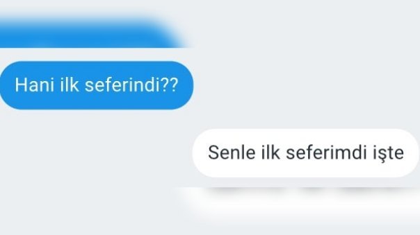 Hani ilk seferindi?? Senle...
