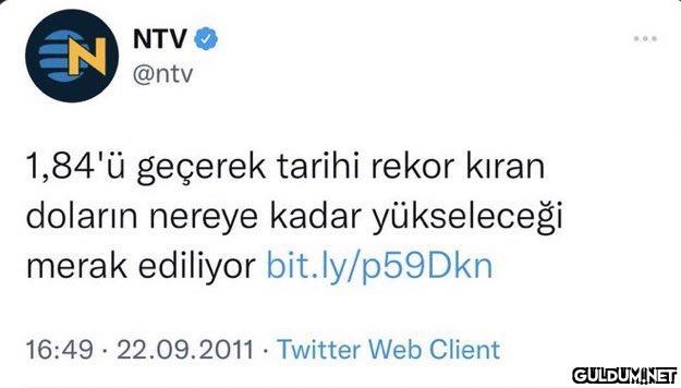 EN NTV @ntv 1,84'ü geçerek...