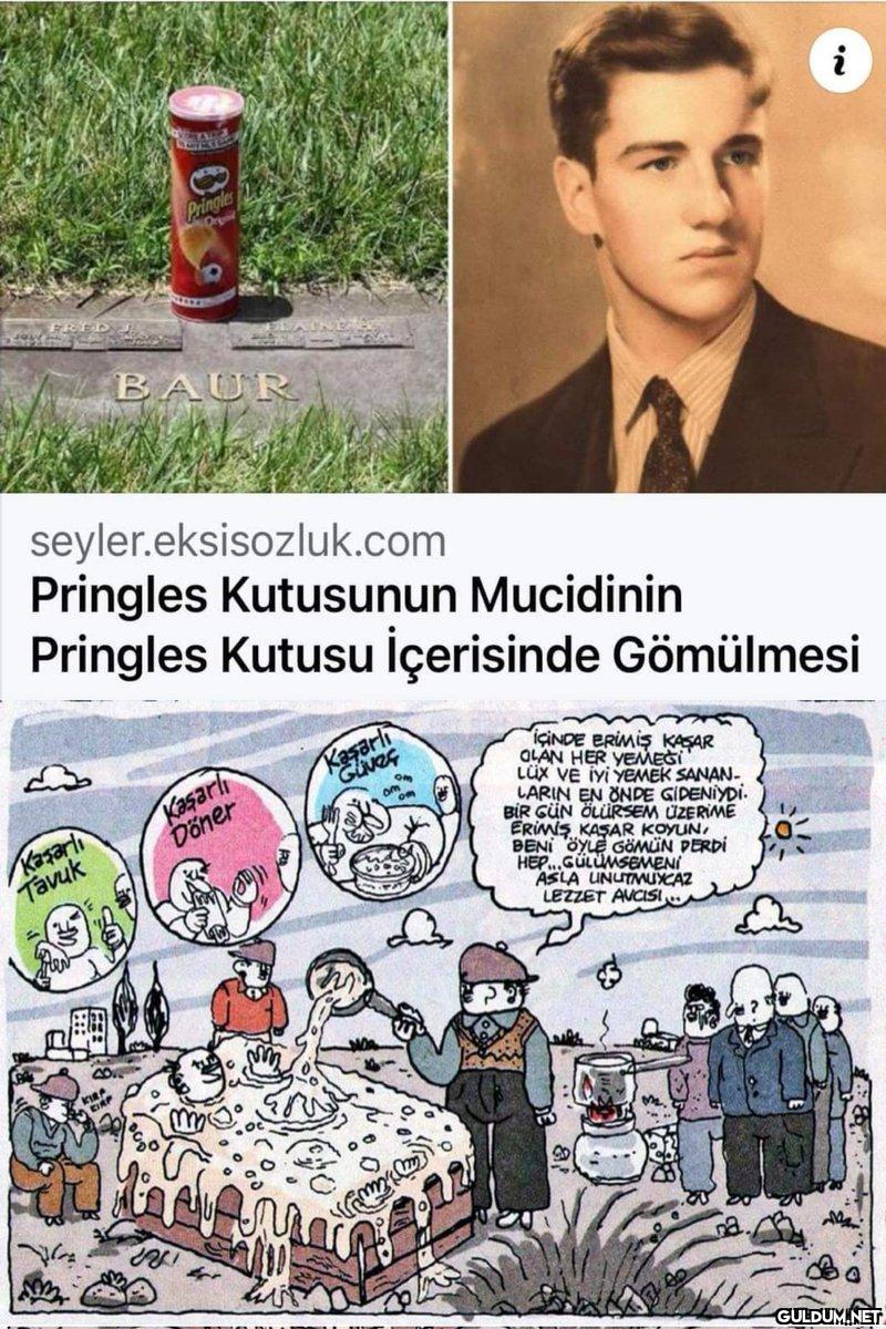Üzerine biraz da erimiş...