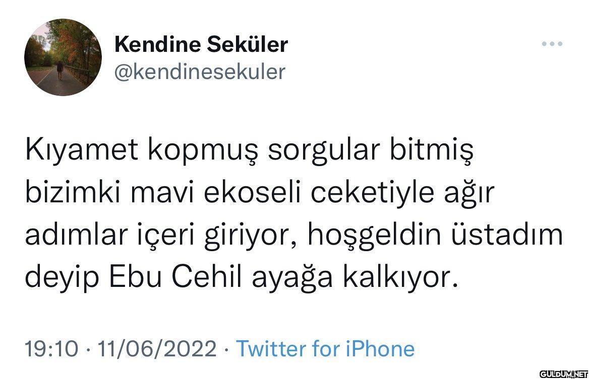 Kendine Seküler...