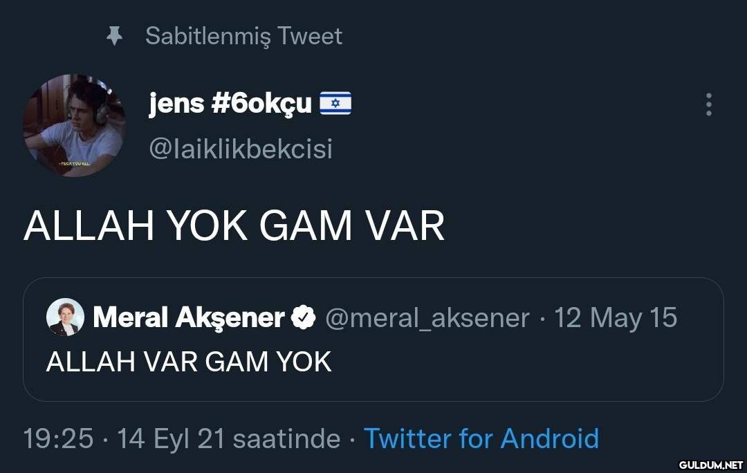 Sabitlenmiş Tweet : jens...