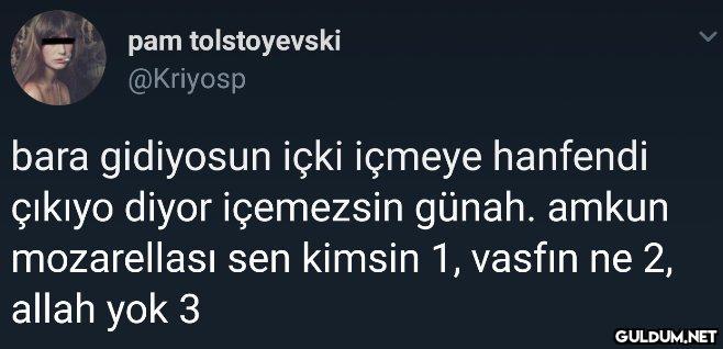 pam tolstoyevski @Kriyosp...