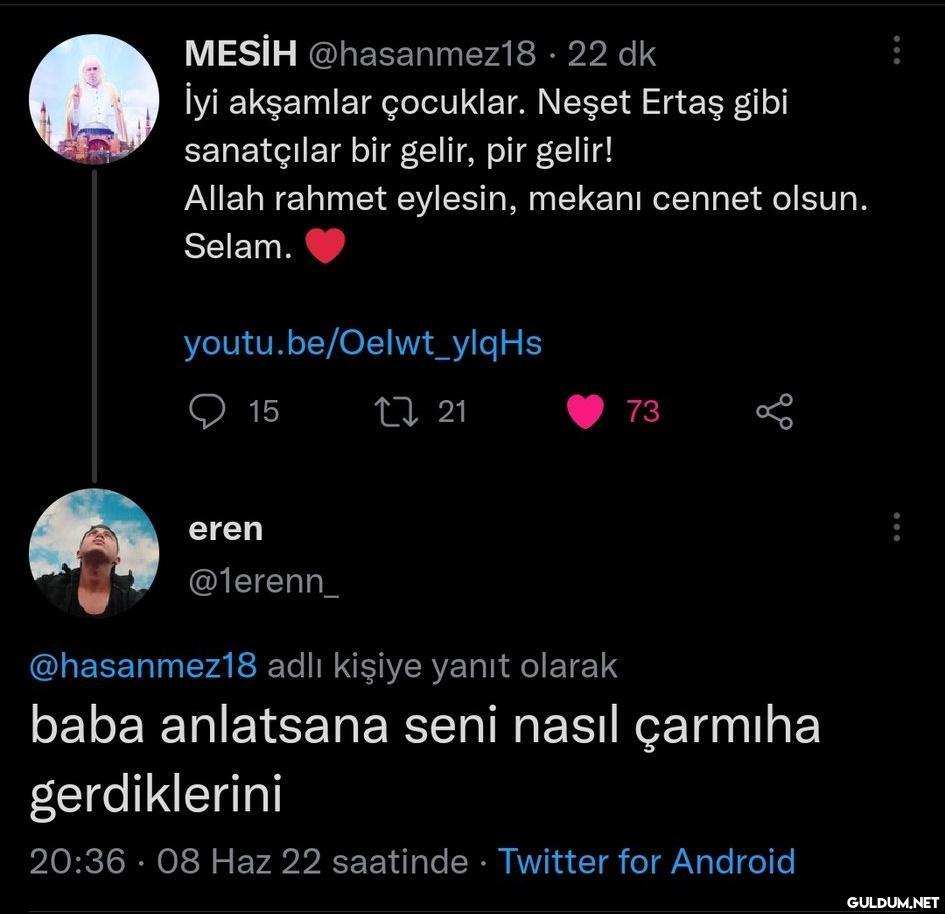 MESİH @hasanmez18. 22 dk...