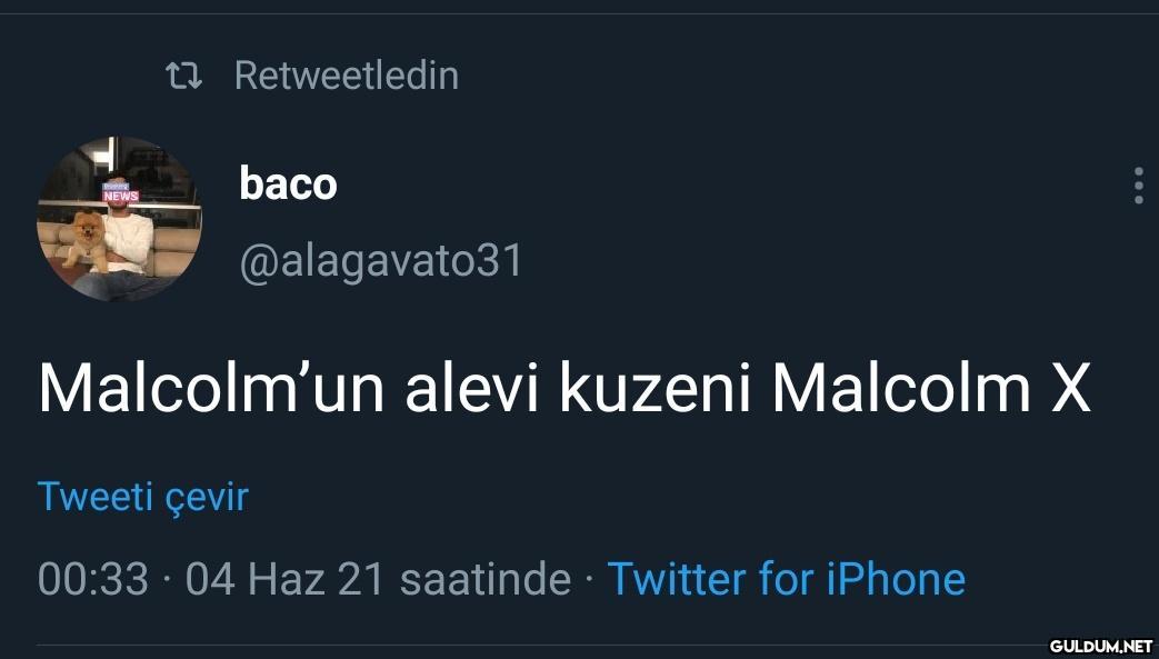 Malcolm'un alevi kuzeni...