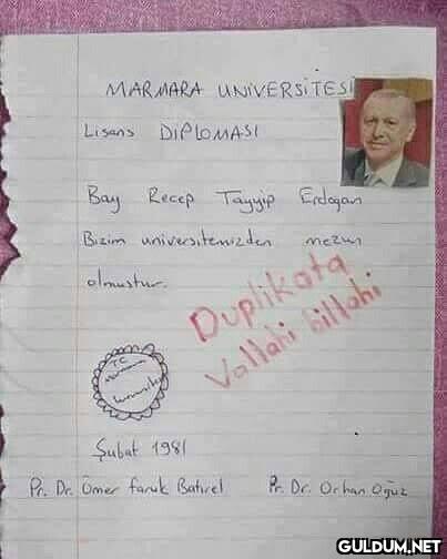 MARMARA UNIVERSITES Lisans...