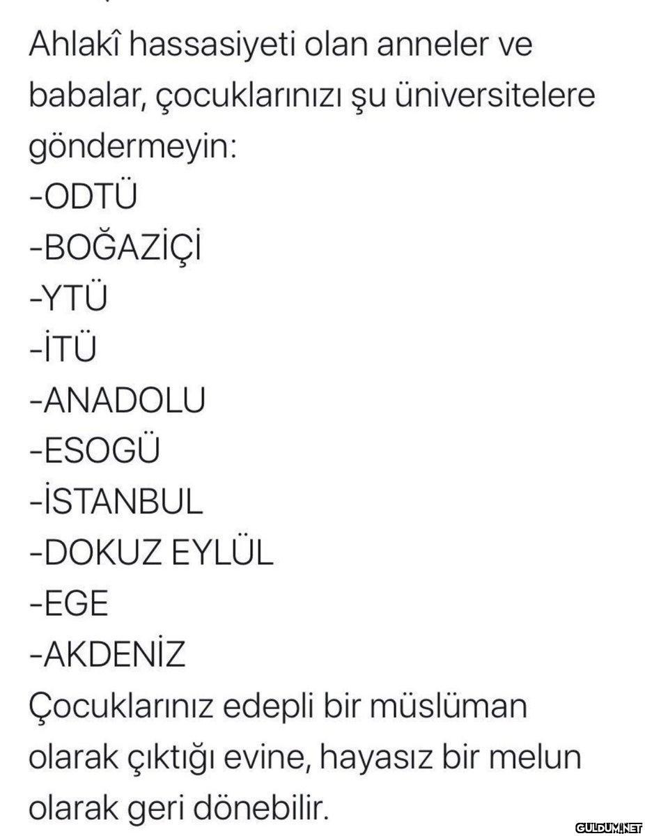 gidilmesi gereken okullar...