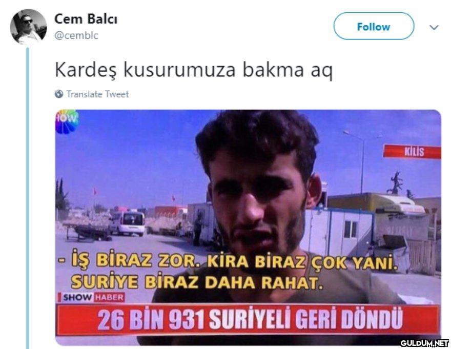 Cem Balcı @cemblc Kardeş...