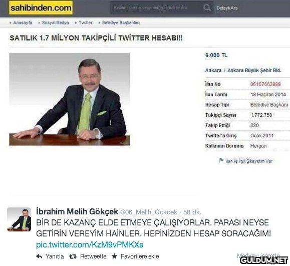 melih gökçek'in çalınan...