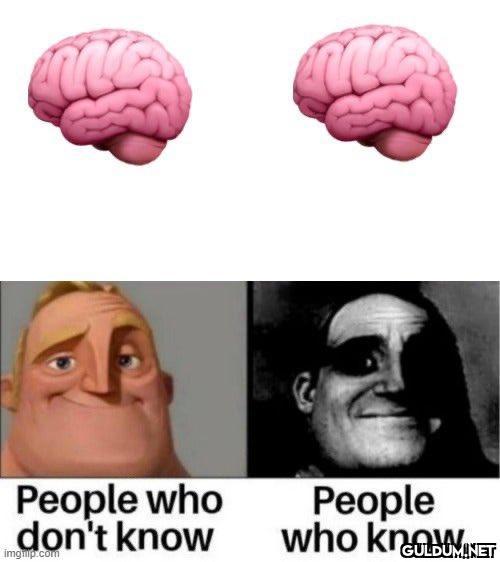 People who don't know...