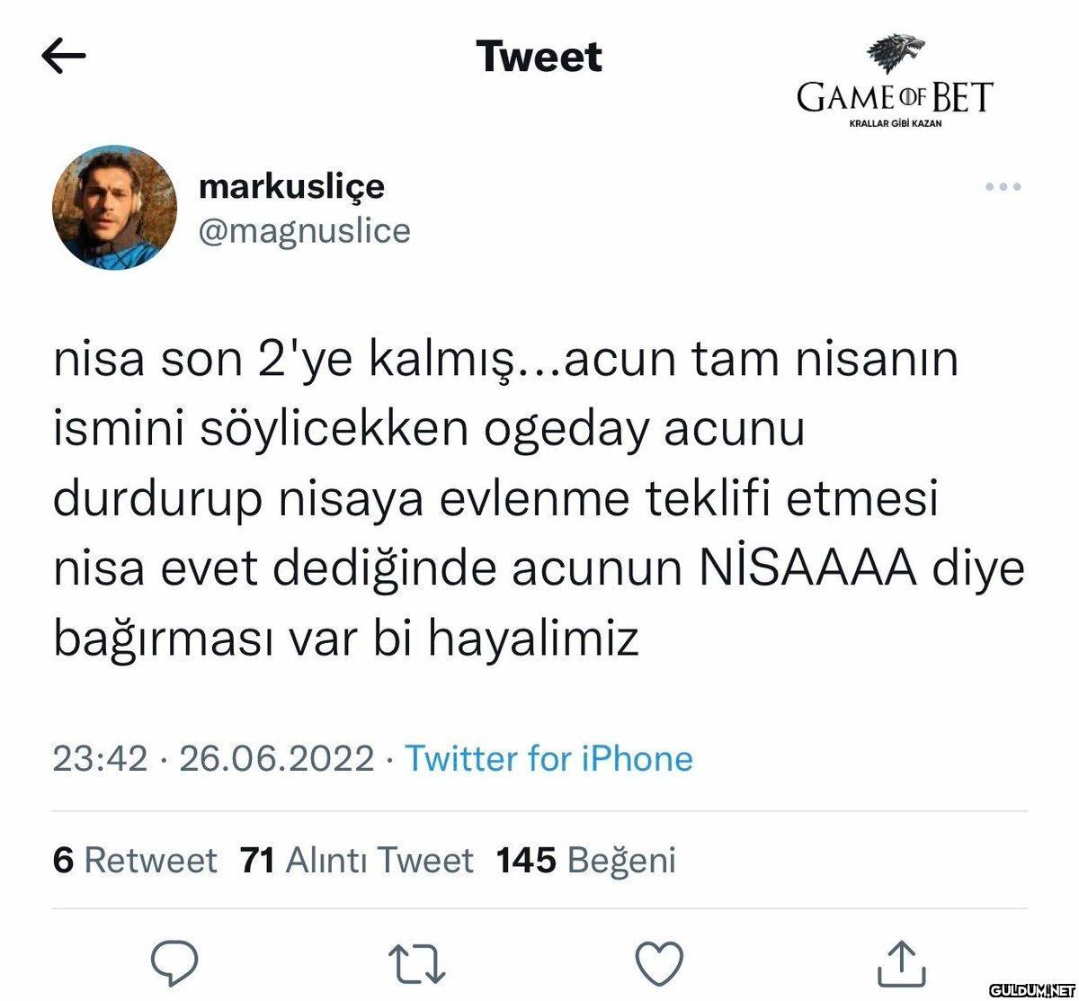 Hayale bak rezillik...