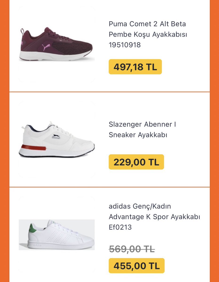 24 saate özel 24 sneakerda...