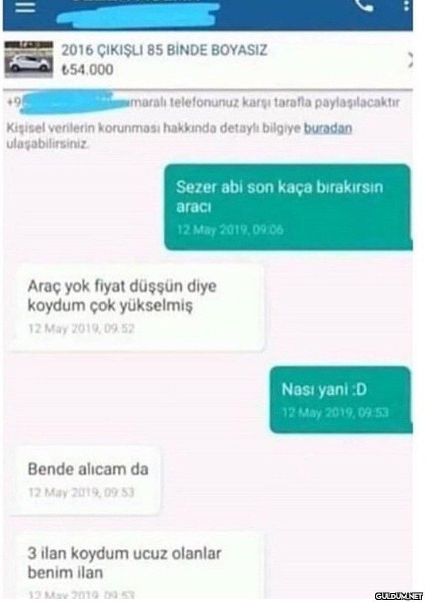 aracın piyasasını düşürmek...