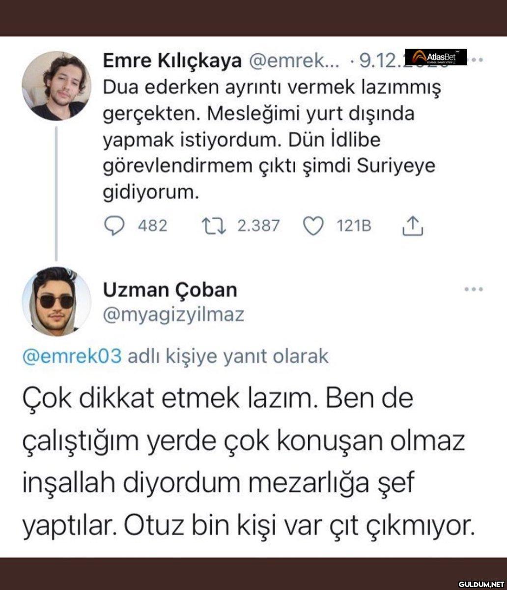 Emre Kılıçkaya @emrek......
