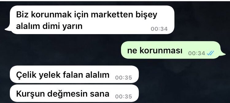 Biz korunmak için...