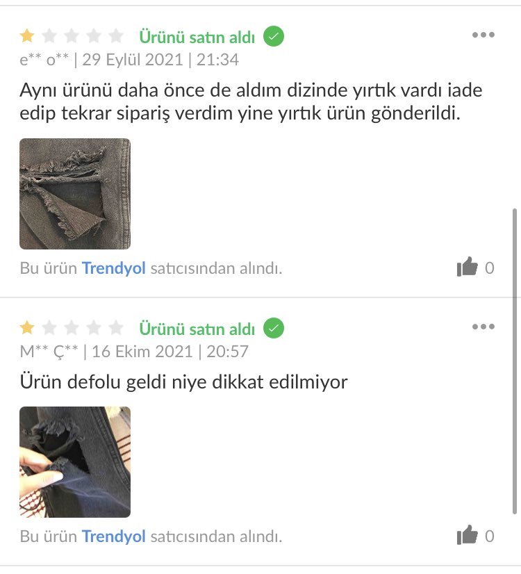 YIRTIK pantolon alıp...