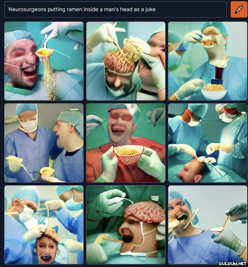 Neurosurgeons putting...