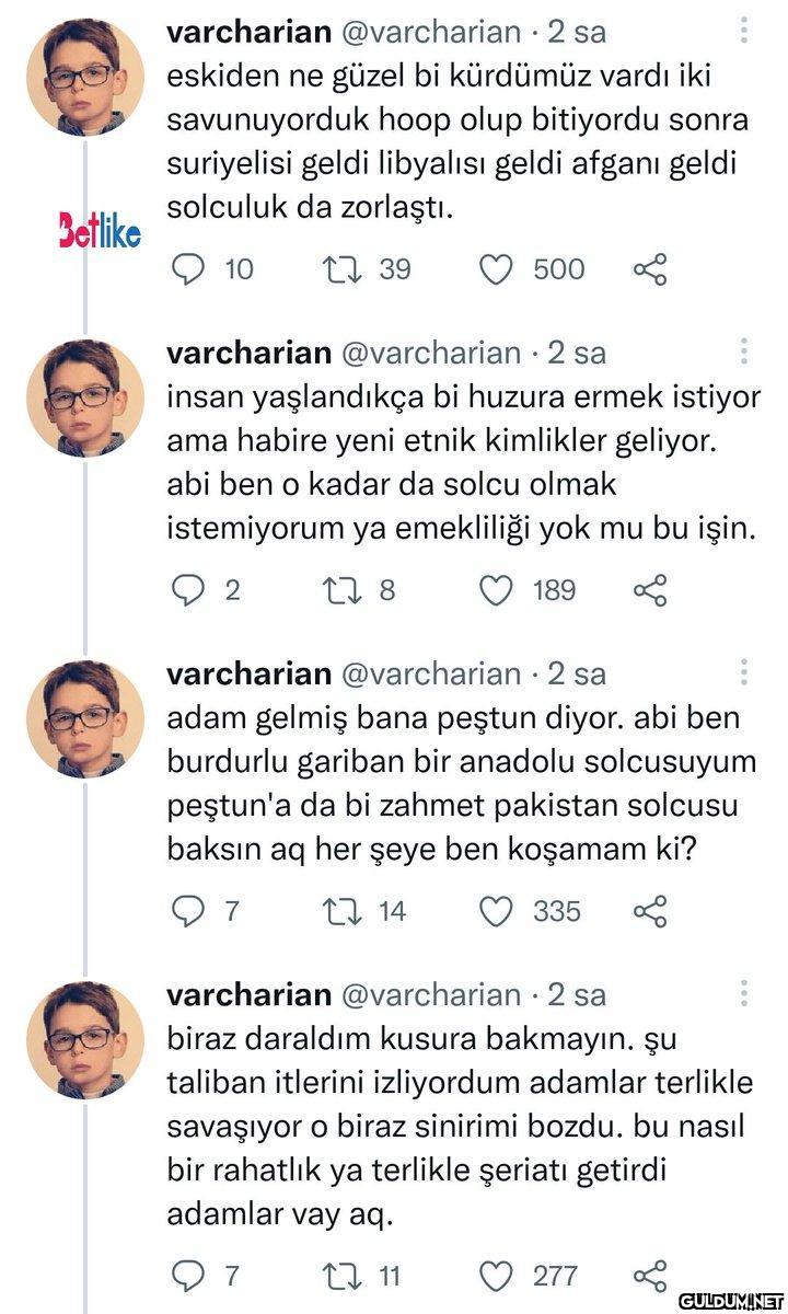 Ülkenin solcusu bile...