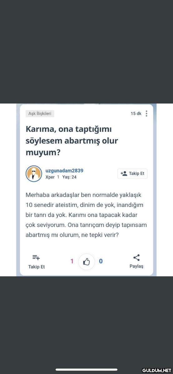 Aşk İlişkileri Karima, ona...
