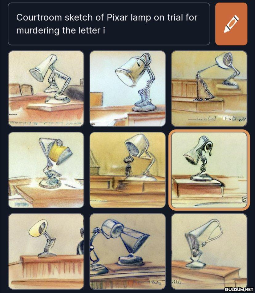 Courtroom sketch of Pixar...