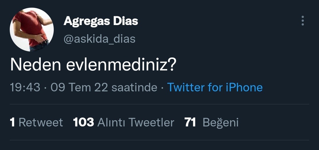 malum şahıs yüzünden...