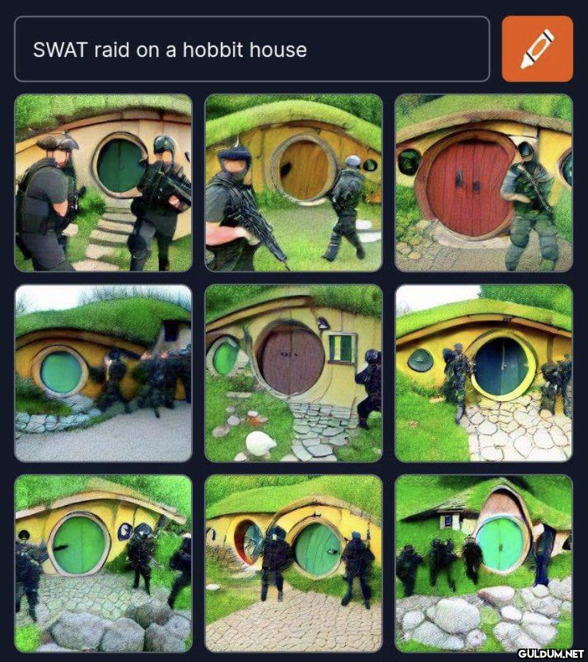 SWAT raid on a hobbit...