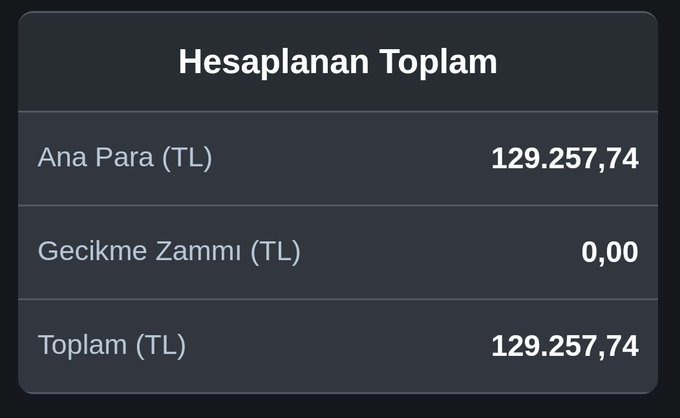 6 yılda alınan toplam...