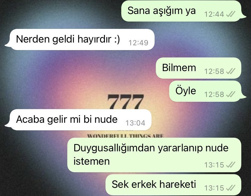 Sana aşığım ya 12:44...