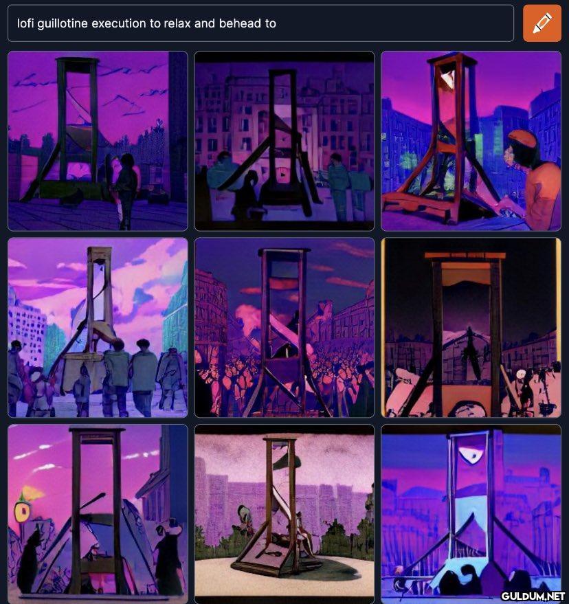 lofi guillotine execution...