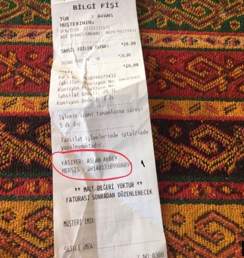 Herkes 17 fiş kesildi diye...
