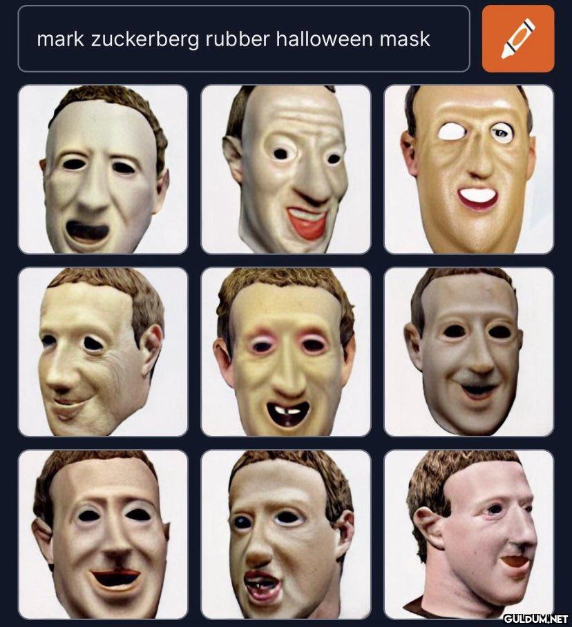 mark zuckerberg rubber...