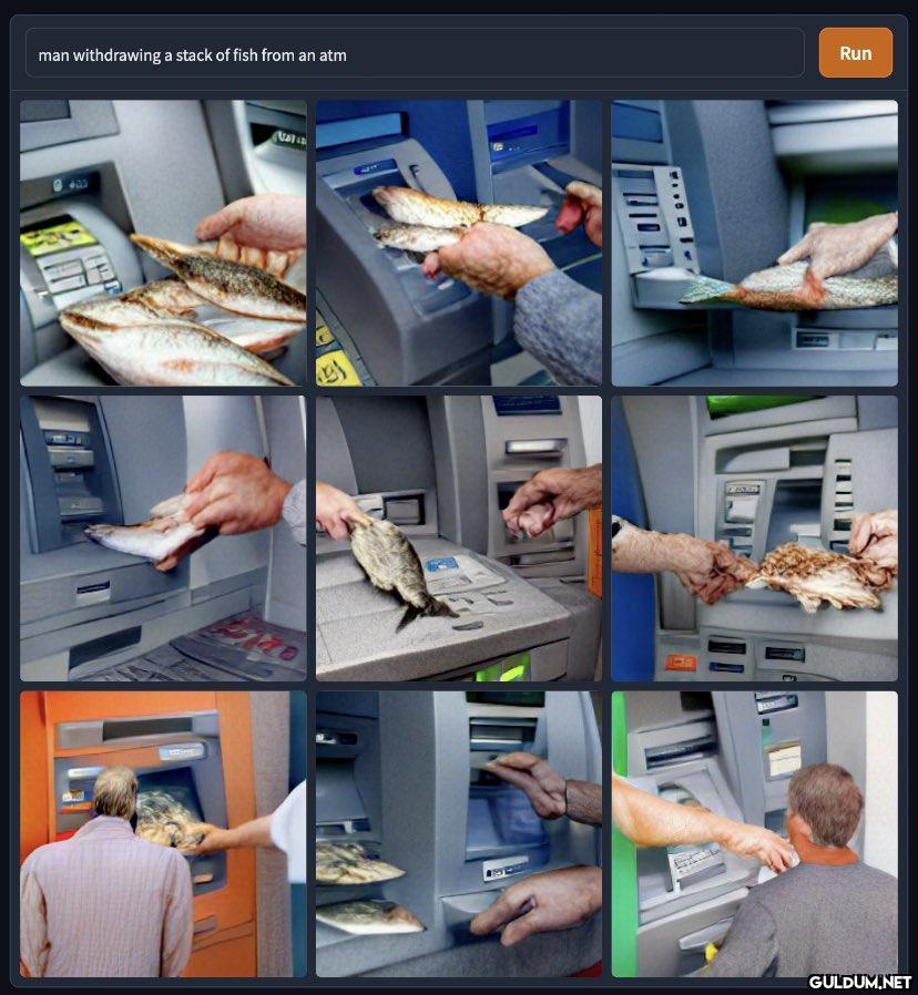 man withdrawing a stack of...