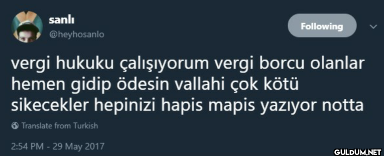Following vergi hukuku...