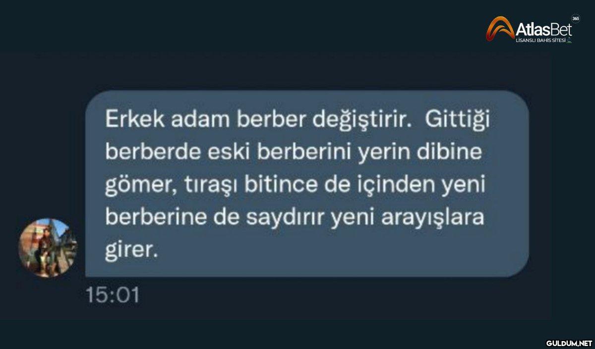 Erkek adam berber...