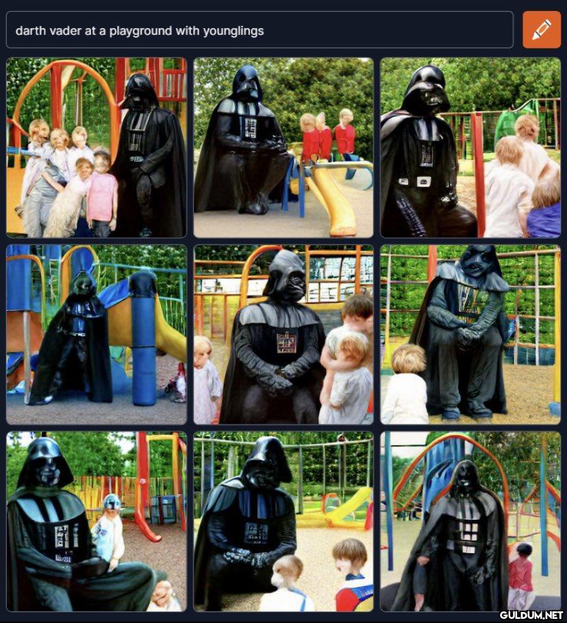 darth vader at a...