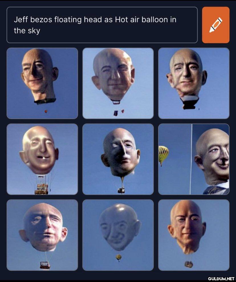 Jeff bezos floating head...