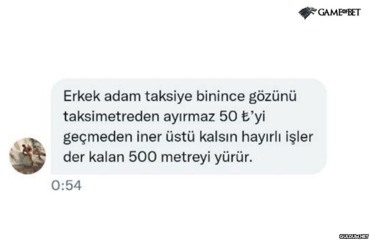 Erkek adam taksiye binince...