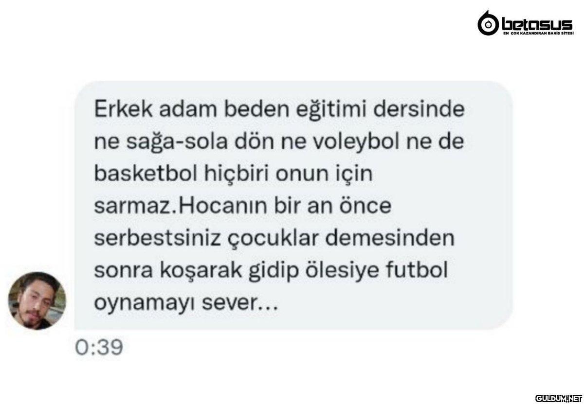 Erkek adam beden eğitimi...