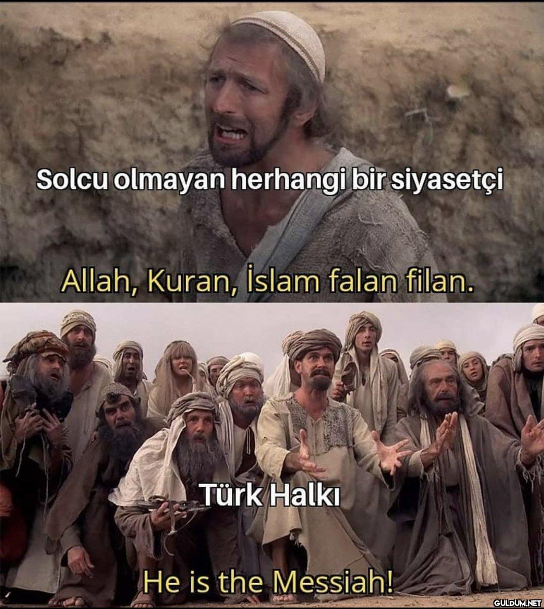 Solcu olmayan herhangi bir...