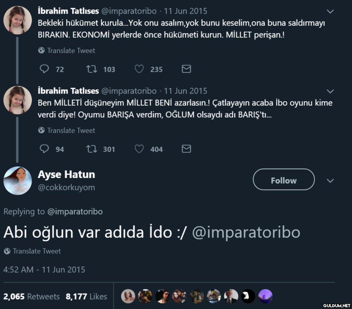 İbrahim Tatlıses...