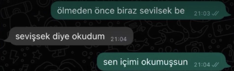ölmeden önce biraz...