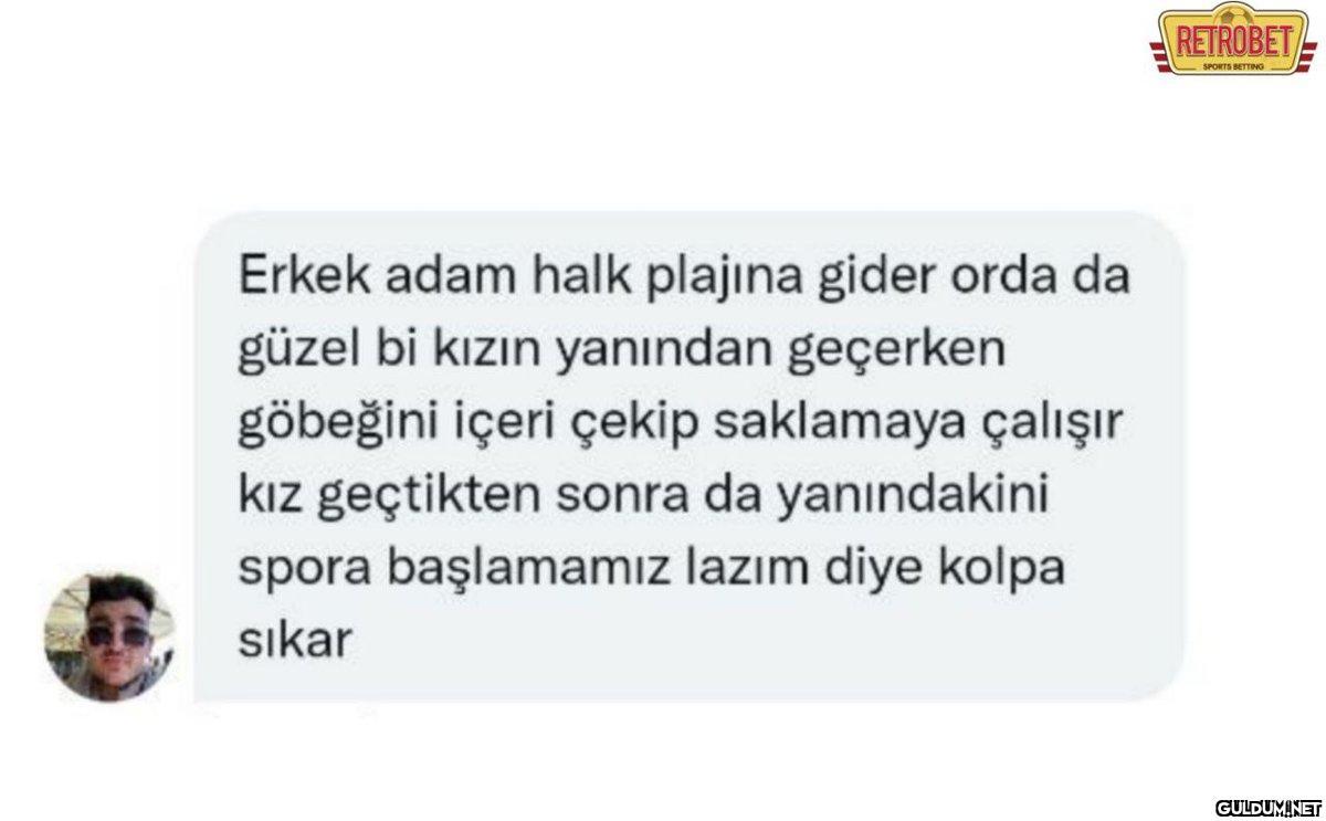 Erkek adam halk plajına...