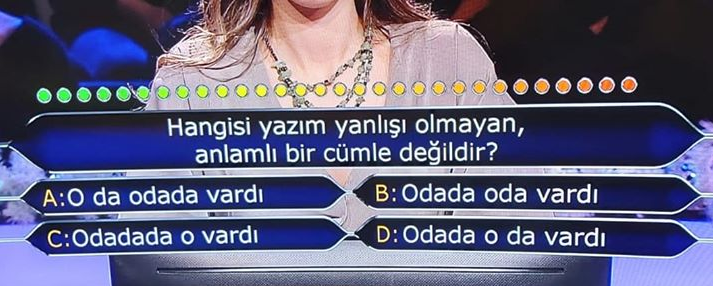 Sizce doğru cevap hangisi?...