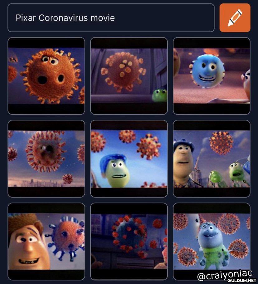 Pixar Coronavirus movie 43...