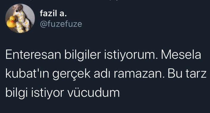 Var mı böyle bilgileriniz...
