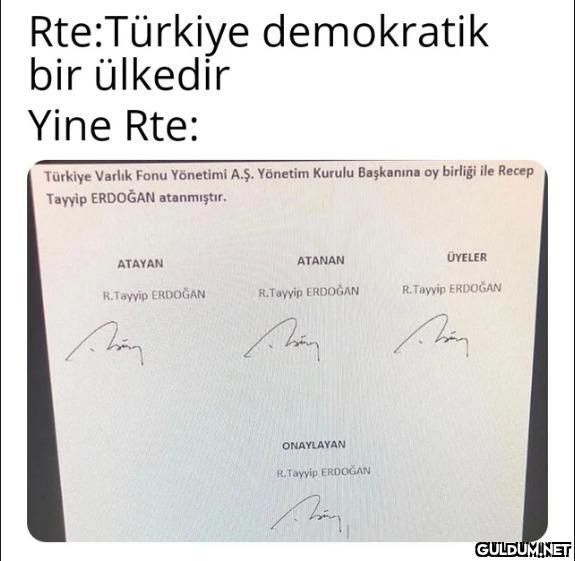 Rte:Türkiye demokratik bir...