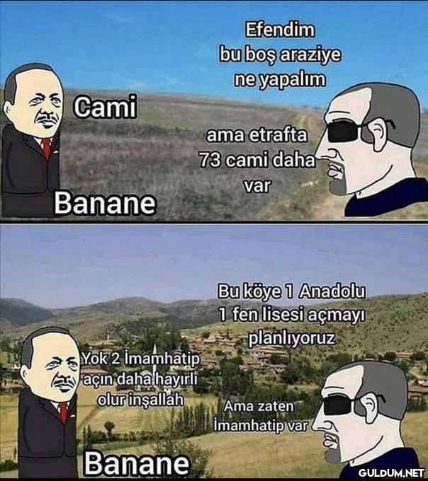 Cami Banane Efendim bu boş...