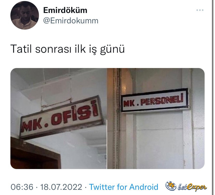 Her sabah bizim ofis...