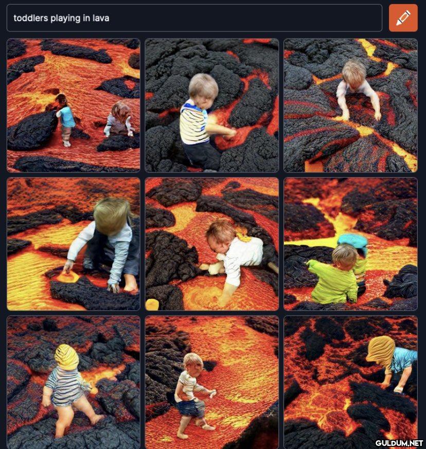 toddlers playing in lava   Kaynak