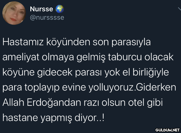Nursse @nursssse Hastamız...
